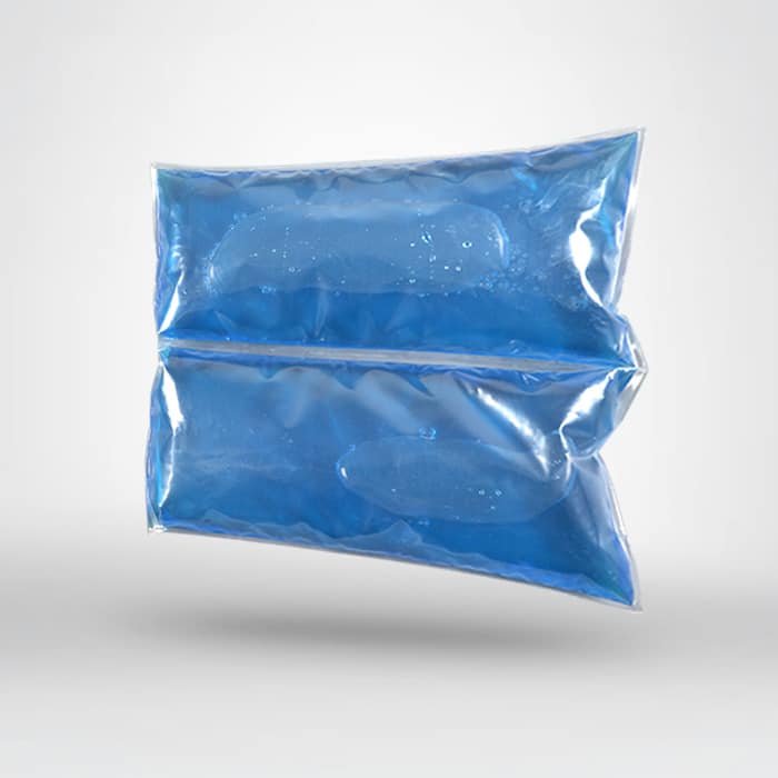 HydroFreeze Ice Pack designed with two pockets and weighing 660g, featuring a durable, ergonomic design for optimal cooling, isolated on a white background.