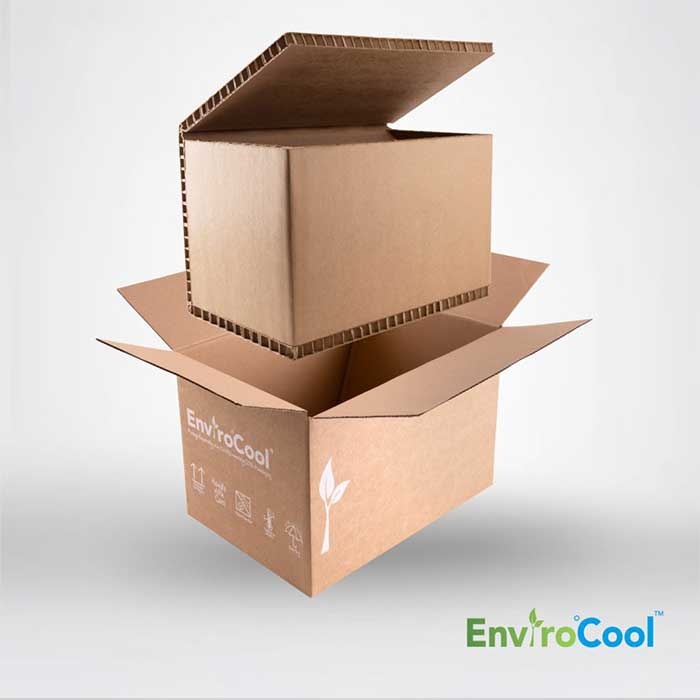 EnviroCool System insulated liner designed for temperature control in food transportation, featuring a durable exterior and sleek design, showcased on a clean background.